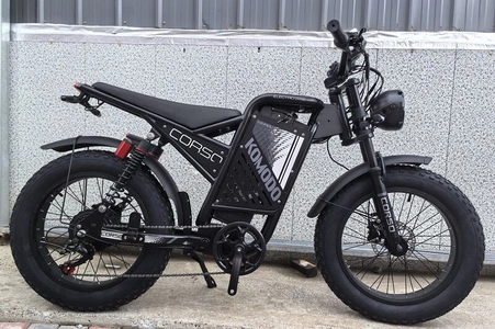 Електрофетбайк 20 ST Corso «KOMODO» KM-88155 сталь, двигун 1000W, акумулятор 48V18AH літієвий, (к-т SHIMANO) чорний