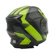 Мото шолом, трансформер (S 55-56) F2 162 Neon yellow, чорний, матовий з відкидними окулярами