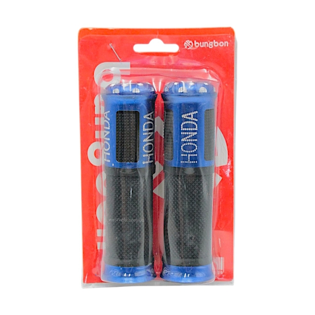 Мото гріпси GJCT (Honda) з відбійником, синій, Гума/Алюміній фото westvelo.com