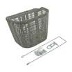 Кошик пластмасовий плетений сірий А-99 фото westvelo.com