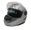 Мото шолом, трансформер (S 55-56) BLD-159 сірий глянець, з відкидними окулярами фото westvelo.com