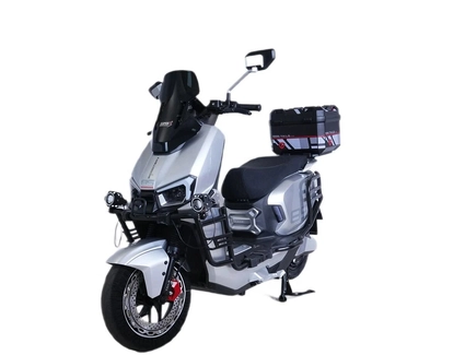 Електроскутер Tailg «F73L» LT-225, двигун 2999W, акумулятор 72V 45Ah літій-залізо-фосфатний, срібний, колеса 12" + ЗАХИСНИЙ БАМПЕР