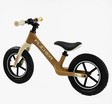 Велобіг 12 Corso надувні колеса, нейлонова рама «FLICKER»  FL-0879-75 коричневий
