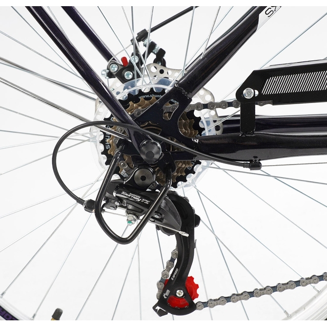 Міський велосипед 26 ST Corso «POLARIS» PS-36620 сталь 16,5", (к-т SHIMANO) фіолетовий (+к/к/б) фото westvelo.com