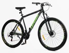 Велосипед 29 ST Corso «LEADER» LD-44800 сталь 21", (к-т SHIMANO) чорно-салатовий фото westvelo.com