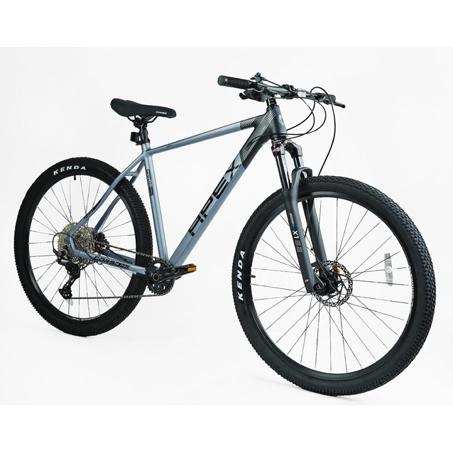 Велосипед 29 AL Corso «APEX» PX-29157 алюміній 21", (к-т SHIMANO Deore) чорно-блакитний фото westvelo.com
