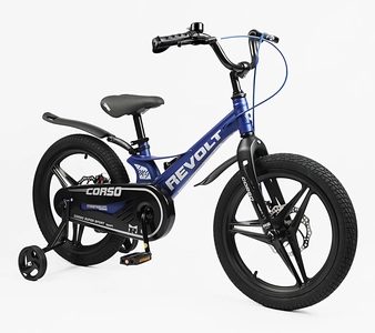 Дитячий велосипед 18 MG Corso «REVOLT» RV-18103, магнієва рама, синій