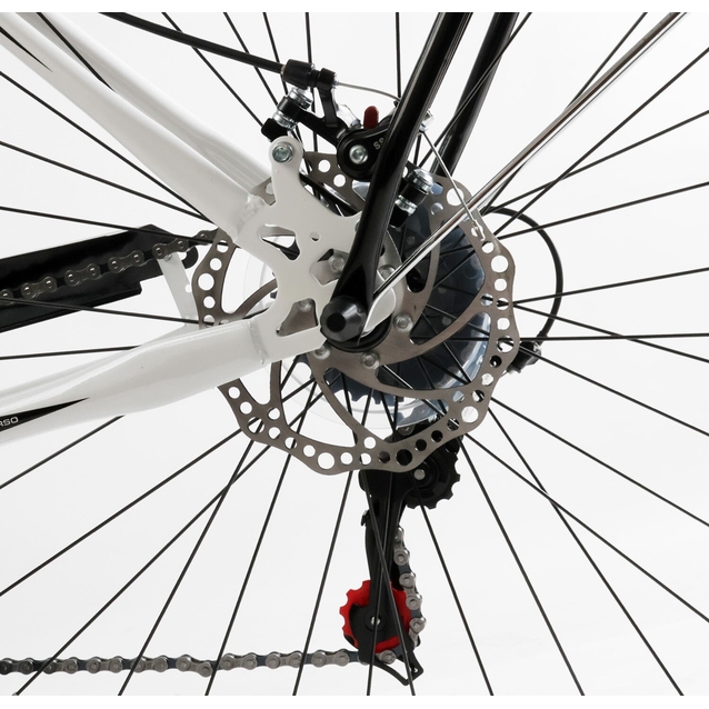 Міський велосипед 28 ST Corso «LIBERTY» LR-28014 сталь 20", (к-т SHIMANO) білий + кошик фото westvelo.com