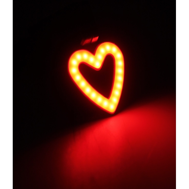 Мигалка usb зад. LED 902 "Серце" червона фото westvelo.com