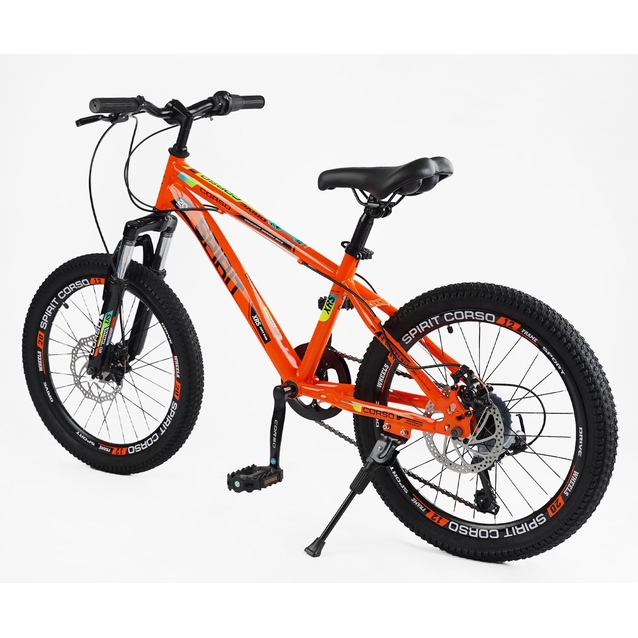 Велосипед 20 ST Corso «SPIRIT» ST-20458 сталь 12", (к-т SHIMANO) помаранчевий фото westvelo.com
