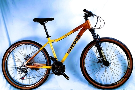 Велосипед 27.5 AL Corso «INTEGRA» NG-27045 алюміній 17", (к-т SHIMANO) жовто-помаранчевий
