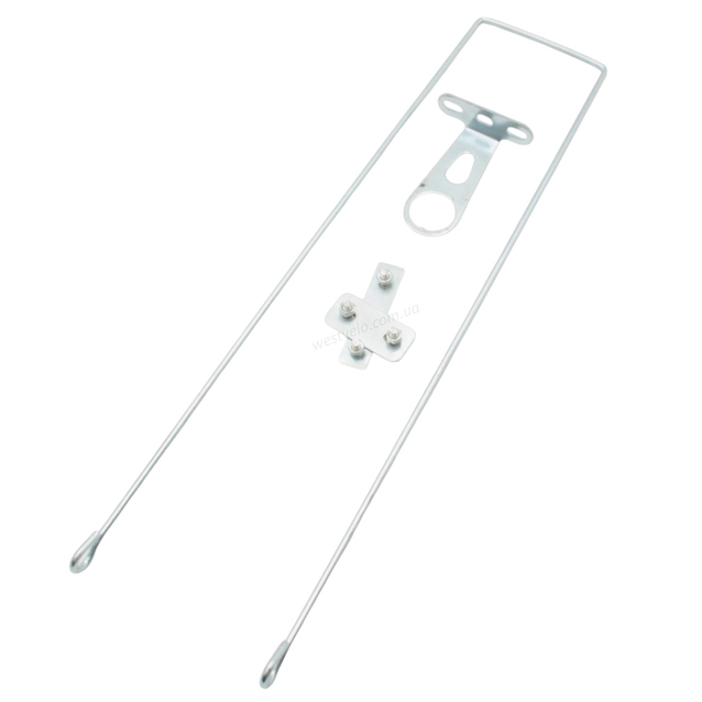 Кошик пластмасовий сітка, помаранчево-білий з кришкою фото westvelo.com