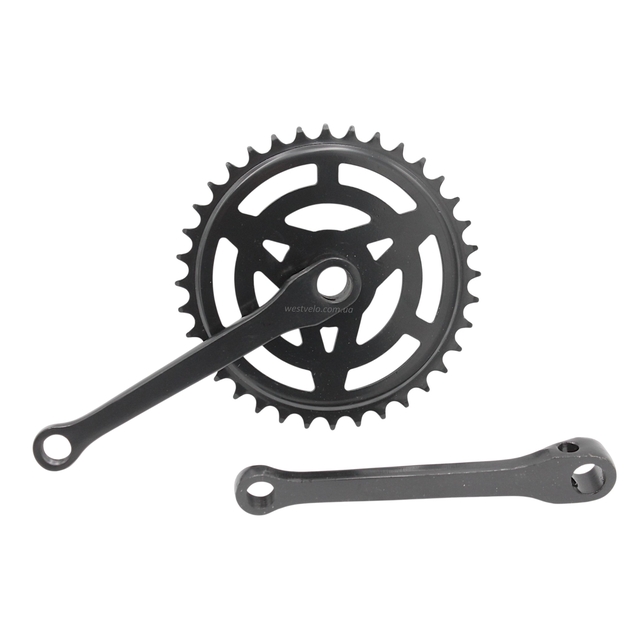 Система шатунів "16" 36Т, під клин, чорна L-152мм. фото westvelo.com
