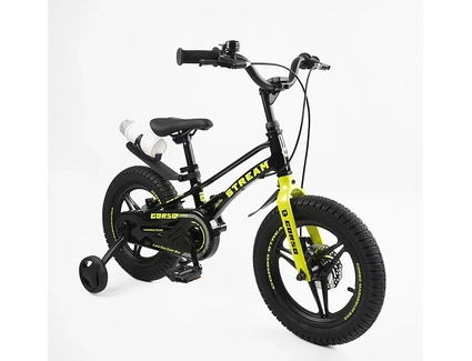Дитячий велосипед 14 MG Corso «STREAM» SM-42081, магнієва рама, чорно-жовтий