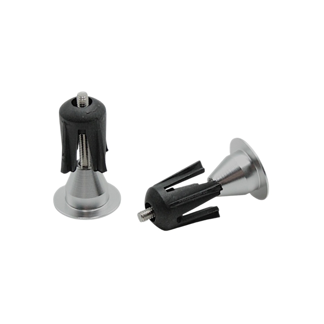 Заглушки керма (баренди) алюмінієві нікель фото westvelo.com