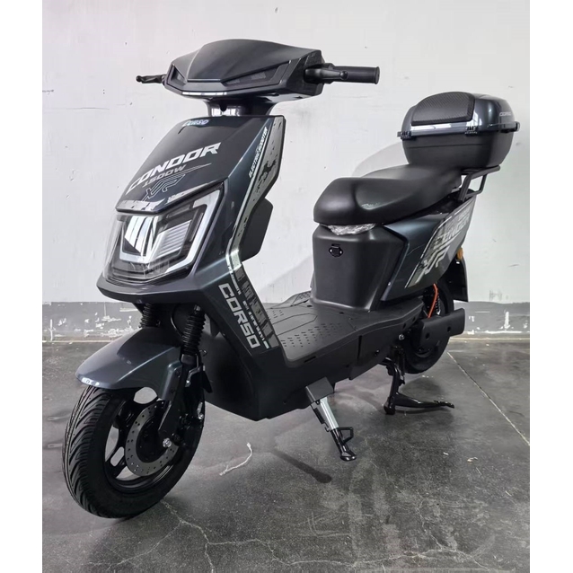Електроскутер Corso «CONDOR» CD-901827, двигун 1500W, акумулятор 72V/30Ah літій-залізо-фосфатний, графітовий фото westvelo.com