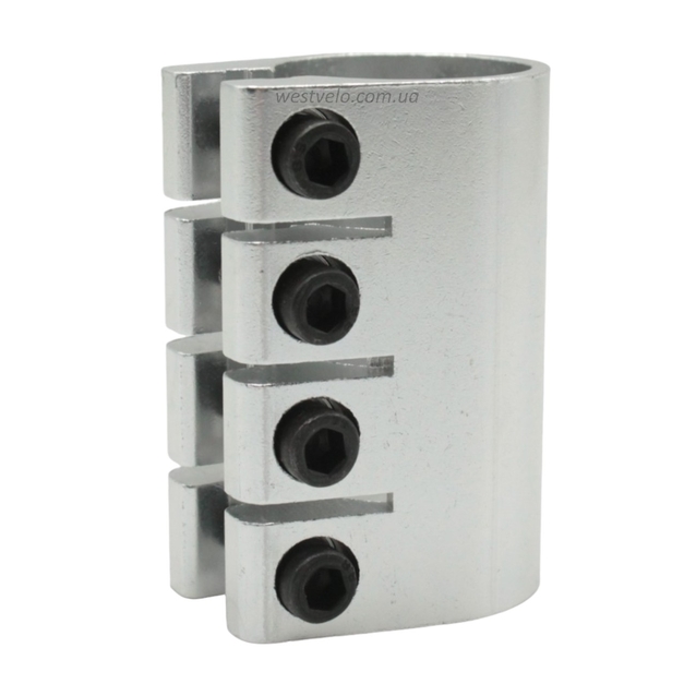 Хомут зажим трюкового самоката AL. сірий 411 фото westvelo.com