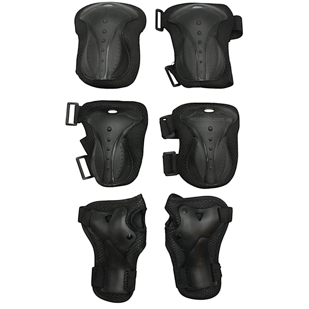 Комплект дитячого захисту, у сітці 530, чорний фото westvelo.com