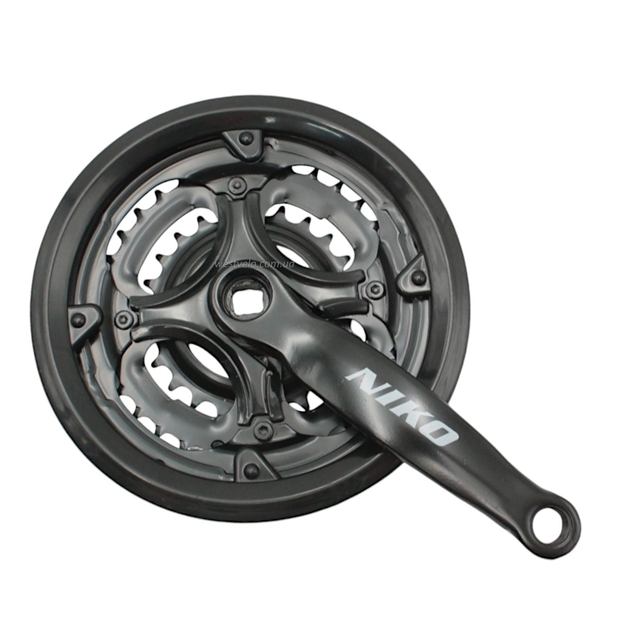 Система шатунів мтв мала NІCO чорна NSS-3001 (24/34/42Т) L-152мм фото westvelo.com