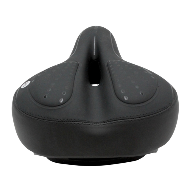 Сідло на демпферах з отвором AVANTI № 189 GEL, чорне з крапками фото westvelo.com