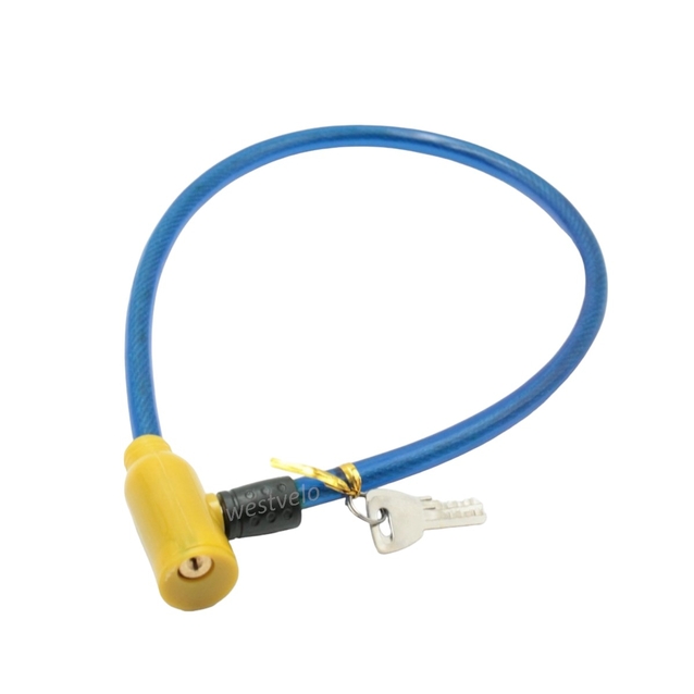 Замок на ключ MS-2 L-0.65m Ø-9mm (різні кольори) фото westvelo.com