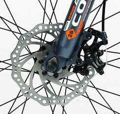 Велосипед 26 AL Corso «BLADE» BD-26670/26598 алюміній 13", (к-т SHIMANO) графітово-помаранчевий