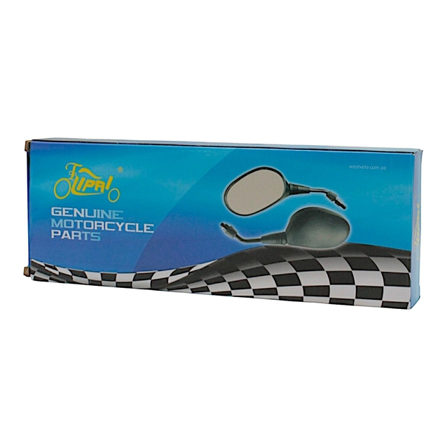 Дзеркало заднього виду LIPAI (Honda/Suzuki)  M10 R+R гумова ніжка фото westvelo.com