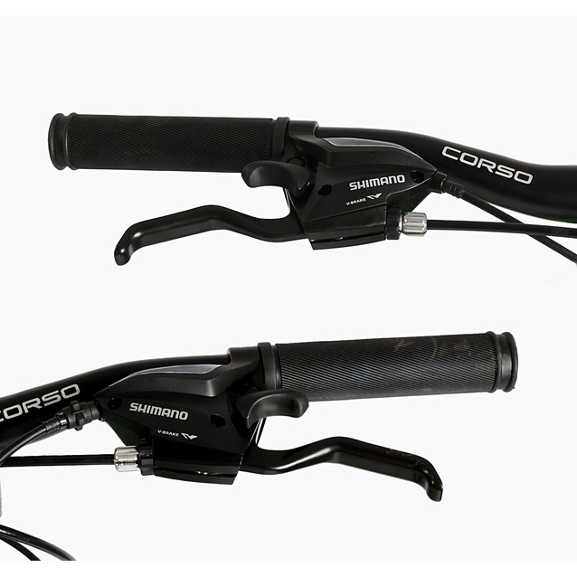 Велосипед 26 AL Corso «KORD» KD-91092 алюміній 13", (к-т SHIMANO) салатовий фото westvelo.com