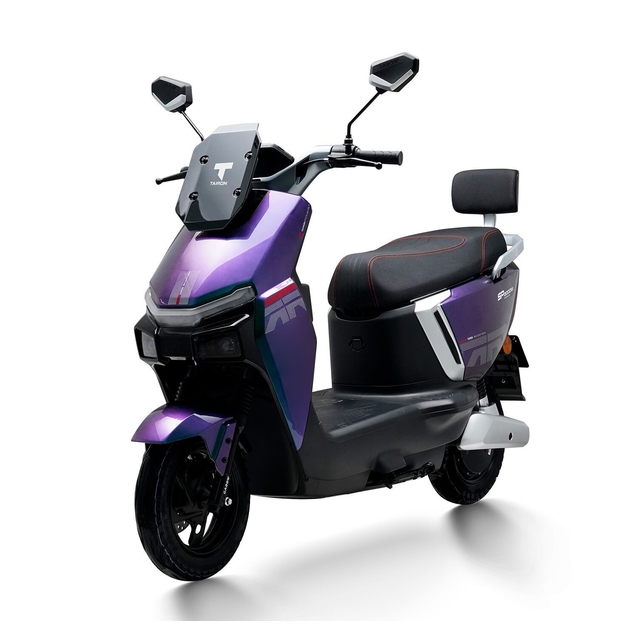 Електроскутер Tairon «SJ» 882699, двигун 2000W, акумулятор 72V 30Ah літій-залізо-фосфатний, хамелеон: зелено-фіолетовий, колеса 10" фото westvelo.com