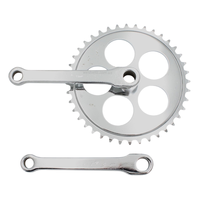 Система шатунів "20" 40Т, під клин, нікель L-140мм. фото westvelo.com