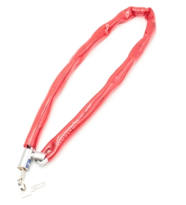 Замок на ключ ланц, F-8-1 Ø6 L-1000mm червоний, ключ-циліндр