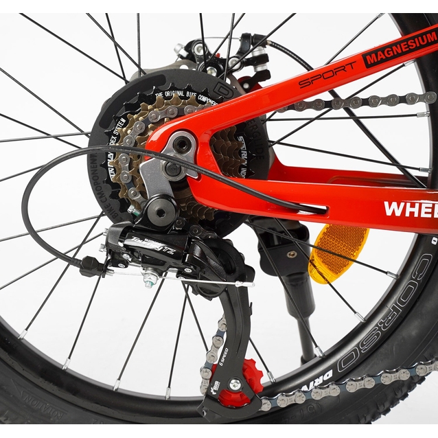 Велосипед 20 MG Corso «NEXT» NX-20319 магній 11.5", (к-т SHIMANO) чорно-червоний фото westvelo.com