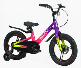 Дитячий велосипед 16 Corso «SKY» SK-16522, МАГНІЄВА рама, рожево-фіолетовий