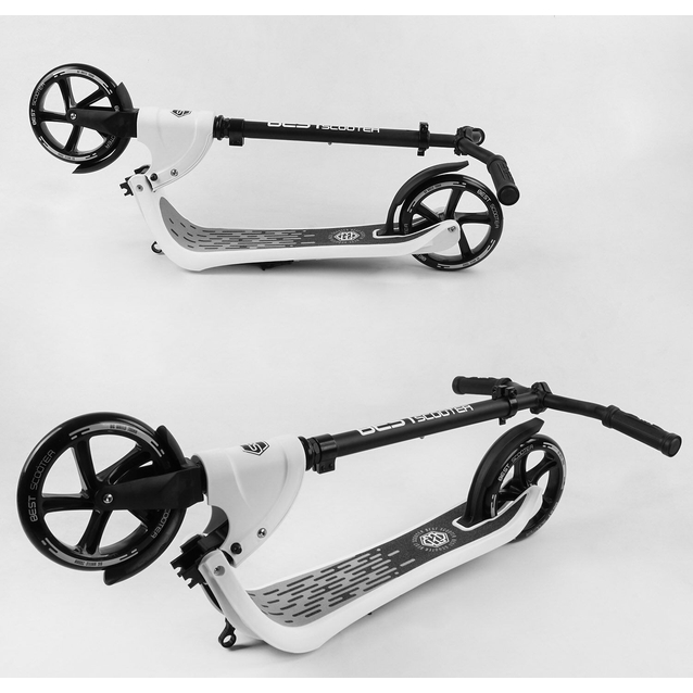 Самокат дитячий 2-х колісний, PU Best Scooter BS 52753 білий, Ø200mm, AL+ST фото westvelo.com