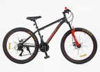 Велосипед 26 AL Corso «NEXT» NX-26159 алюміній 15", (к-т SHIMANO) графітово-червоний фото westvelo.com