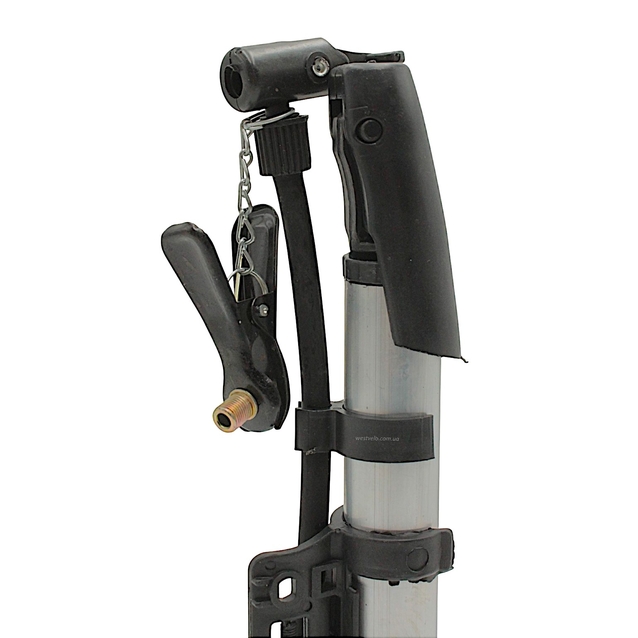 Насос вело MINI (NAITE) алюміній з кріпленням, сірий фото westvelo.com