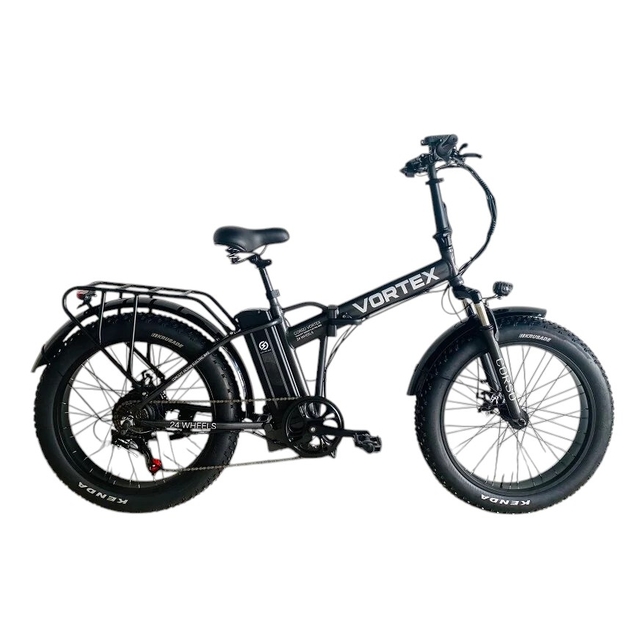 Електрофетбайк 24 AL Corso «VORTEX» TX-65300 алюміній, складний, дв. 500W, акум 48V13Ah літієвий (к-т SHIMANO) сірий фото westvelo.com