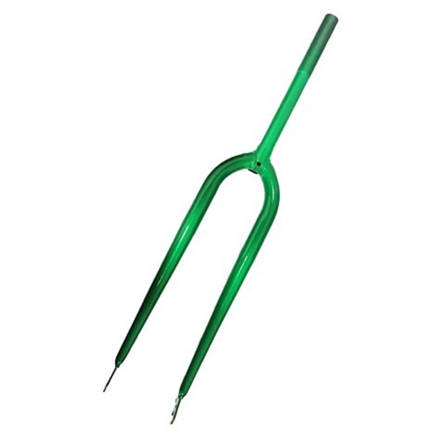 Вилка 28 сталева Ø25.4mm L-230mm р.з L-100mm зелена фото westvelo.com