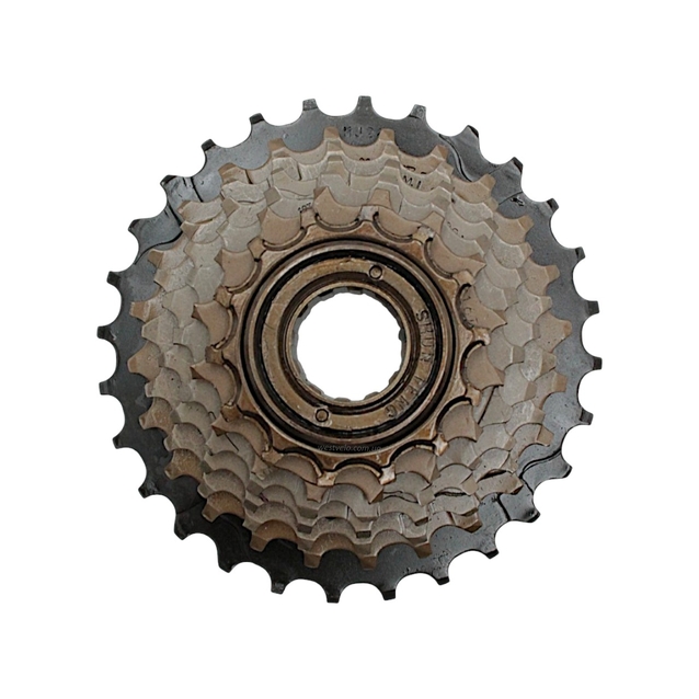 Зірка задня різьбова 7-рик CROSSRIDE CR-FW05 чорно-коричнева (14-28T) фото westvelo.com