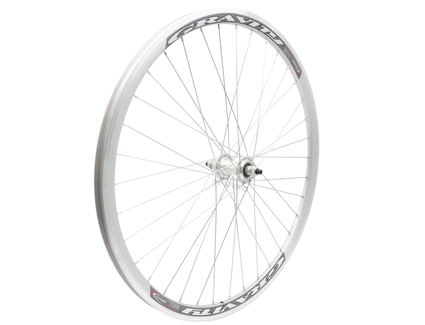 Колесо 27,5 перед, обід 2-ний сірий, втулка AL на промах, диск різьба