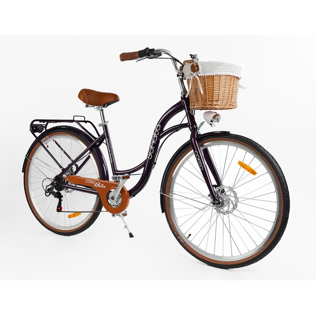 Міський велосипед 28 AL Corso «SONATA» SN-28962 алюміній 18", (к-т SHIMANO) фіолетовий (+к/к/б) фото westvelo.com