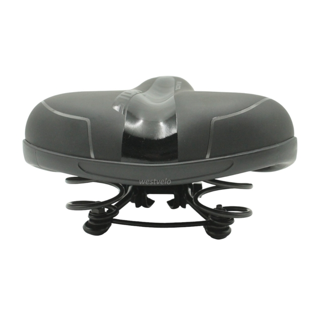 Сідло на пружинах № 831 "Storm" чорно-сіре фото westvelo.com