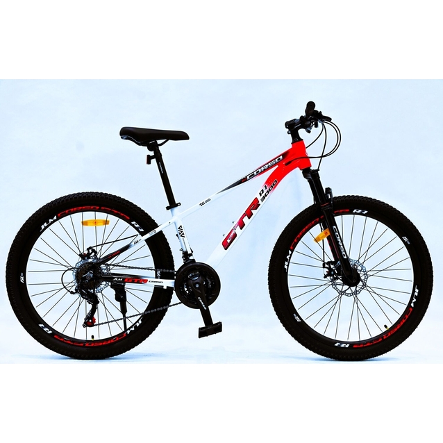 Велосипед 26 AL Corso «GTR-3000» GT-68095 алюміній 13", (к-т SHIMANO) біло-червоний фото westvelo.com