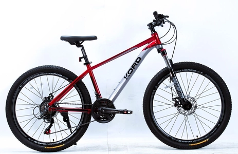 Велосипед 26 AL Corso «KORD» KD-26164 алюміній 15", (к-т SHIMANO) червоно-сірий