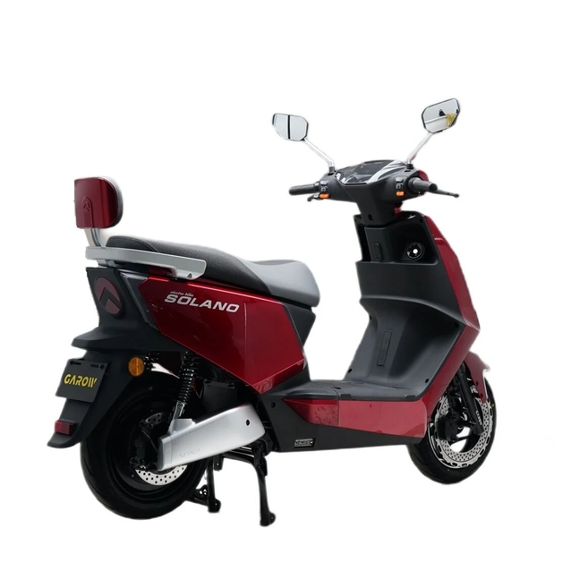 Електроскутер Garow «SOLANO» CR-280446, двигун 2500W, акумулятор 72V 30Ah літій-залізо-фосфатний, червоний, колеса 12" фото westvelo.com