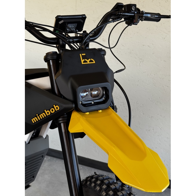 Електродіртбайк Corso STORM «MIMBOB» E-3000 Rally SM двигун 2999W, акумулятор 72V 27Ah літієвий, чорно-жовтий, колеса 19/17" фото westvelo.com