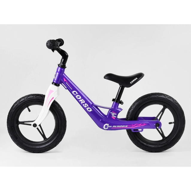 Велобіг 12 Corso надувні колеса, магнієва рама «ENERGY» 22709 фіолетовий фото westvelo.com