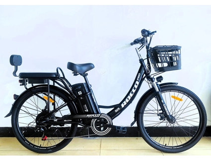 Електровелосипед 26 ST Corso «ROCCO» R-86590 сталь, двигун 750W, акумулятор 48V 20Ah літієвий, чорний