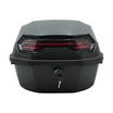 Кофр (багажник) для мотоцикла задній ROBIK 48 (400х400х280) 45L темно-синій з катафотом фото westvelo.com