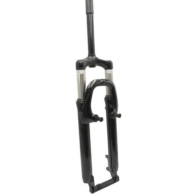 Вилка 26 аморт. різьб. Ø25.4мм V-brake + disk. шток L-200mm р.з L-60mm чорна фото westvelo.com